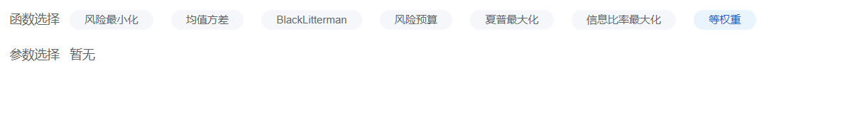 optimizationequalweight